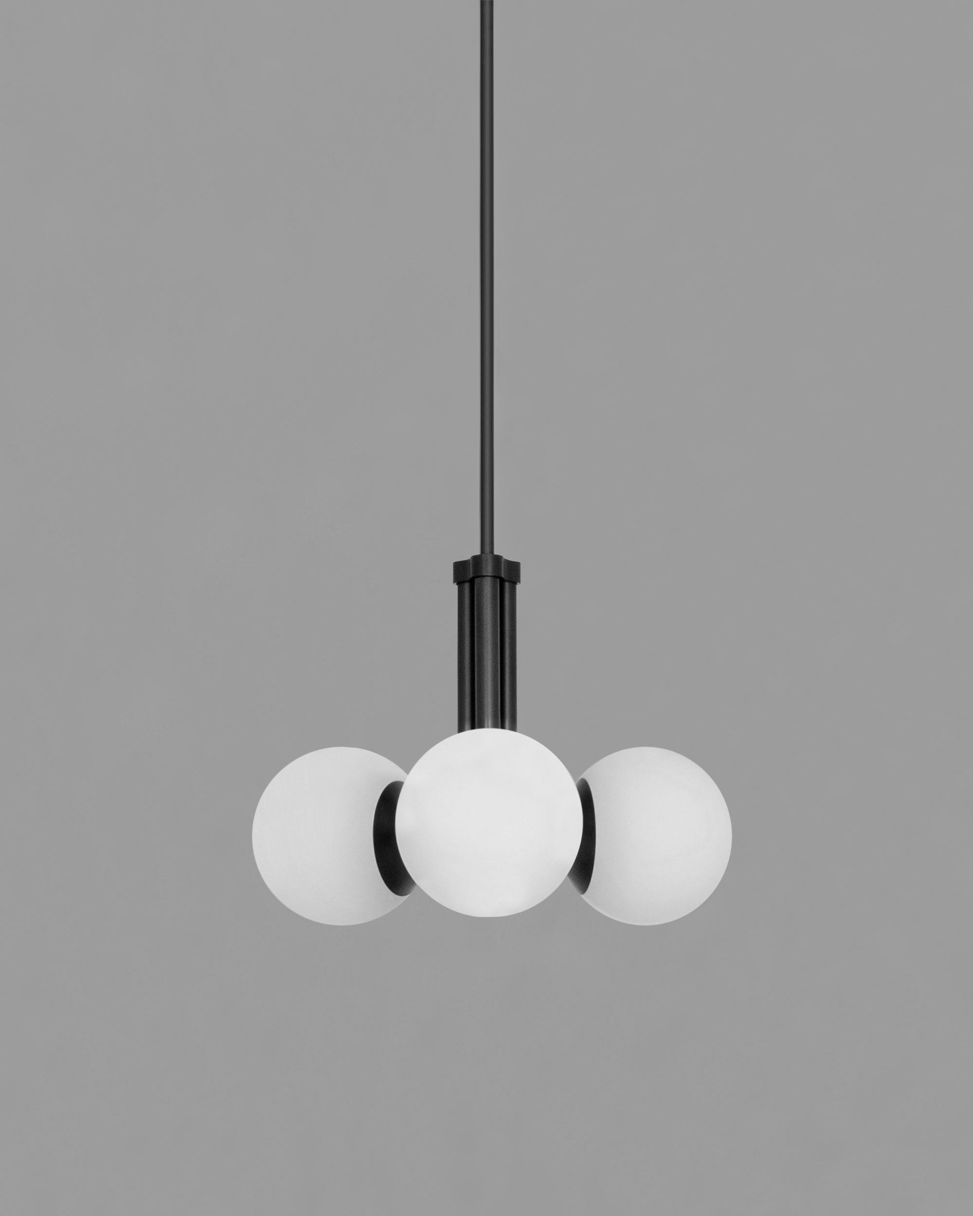 Schwung Tubular 500 Black Gunmetal Chandelier